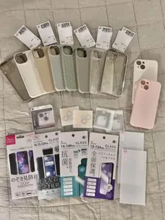 ⭐︎新品未使用⭐︎ iPhone14 ケース レンズカバー ガラスフィルム 21点