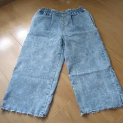 キッズワイドデニムパンツ 130