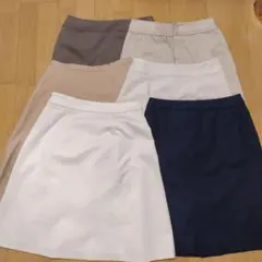 中古品 6点セット any SIS 組曲他 ひざ丈スカート オフィスカジュアル