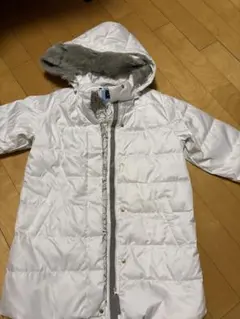 ユナイテッドアローズ‼️ホワイト ファー付きダウンコート　超美品　‼️