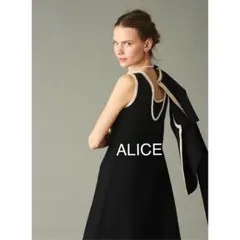 全店完売ラスト1点！セルフォード ニットワンピース×カーデセットアップ 36 黒