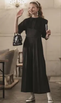 BONLECILL noir パンツドレス　ブラック