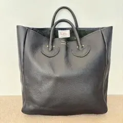 美品　YOUNG&OLSEN エンボスドレザートート　M ネイビー