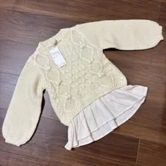 プティマイン ニット セーター ブラウス 長袖　100 110