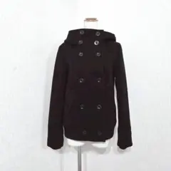 ロデオクラウンズ シンサレート中綿 フード付ショートコート（M）防寒 ブラック