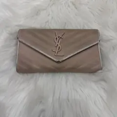 SAINT LAURENT 長財布　Vステッチ　カサンドラ
