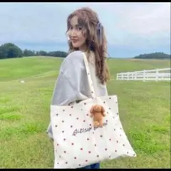 未使用✴︎ALLISON BROWN ハート柄 トート 紗栄子　アリソンブラウンのサムネイル