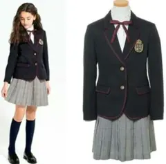 【美品】BEAMS　ビームス　卒服　卒業式　160　フォーマルスーツ　ネイビー