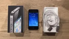 iPhone4 32GB ブラック iOS7.1.2 箱あり動作品 初期化済