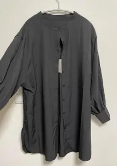 グレイル オーバーサイズ ロング シャツ ブラック