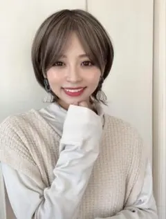 디자이어 가발 라운드 쇼트 그레이지 푸딩