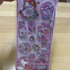 マイメロ　キティ　シャカシャカ　水入りシール