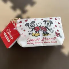 Disney ミッキー＆ミニー ポーチ　お菓子付　タグ付