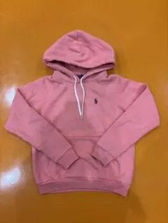Polo Ralph Lauren サーモンピンク　パーカー XS　短丈 y2k