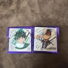 ヒロアカ　CAMERA!! 缶バッジ　轟凍焦　緑谷出久