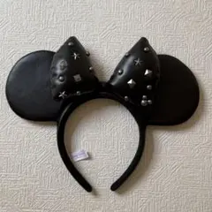 スタッズ付きミニーレザーカチューシャ