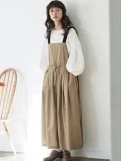 美品　キュロパン　サロペットスカート　サニークラウズのサムネイル
