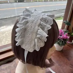 ゴスロリ・ロリータ ヘッドドレス ホワイト