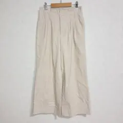 グリーンレーベル コーデュロイ ワイド パンツ ホワイト カジュアル a1983