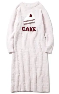 ジェラートピケ パウダーデザートワンポイントドレス ピンク ショートケーキ