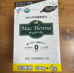 マックヘナ ナチュラルブラウンお徳用400gのサムネイル