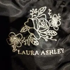 LAURA ASHLEY ブラック エコバッグ ポーチ付き