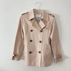 【NATURAL BEAUTY】  ピンクベージュ トレンチコート