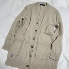 ラルフローレン♡ふわふわカシミヤカーディガンワンポイント刺繍