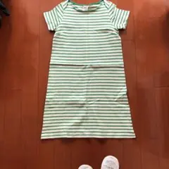 ボーダーワンピース　半袖　Nîmesのサムネイル