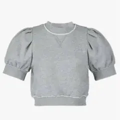 【新品】Bibiy. ♡バックロゴ刺繍 スウェット グレー GeeRA（ジーラ） トレーナー スウェット バック刺繍ロゴボリューム