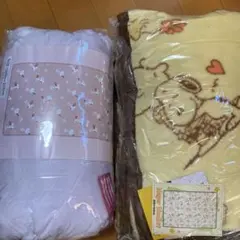 スヌーピー柄ブランケット2点セット
