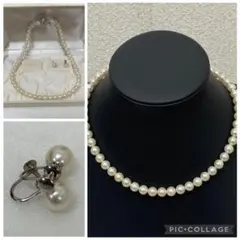 3-3227 本真珠　アコヤパールネックレス・イヤリング