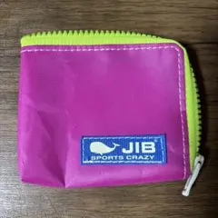 JIB コインケース パープル×ライムグリーン