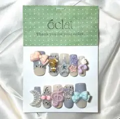 りの様専用　　g19ネイルチップ ウィッシュコア 平成女児 ゴテゴテ