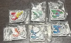 ポケモン 30周年 メタルチャーム マスコット セミコンプ ６種 セット