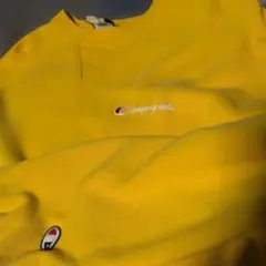 Champion スウェット イエロー ガゼット付き
