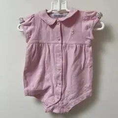 familiar ピンク 襟付きロンパース 60