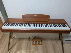 デジタルピアノ ブラウン 3ペダル 椅子付き - メルカリ