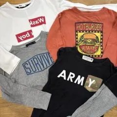 薄手　長袖ロンT 120 4枚セット　まとめ売り