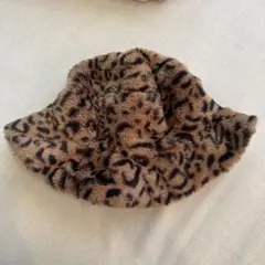 moussy レオパード柄ファーバケットハット