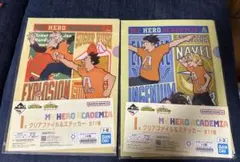 ヒロアカ　一番くじ　クリアファイル&ステッカー　爆豪派閥 セット