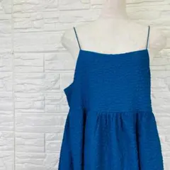 alley wcloset F キャミワンピース ブルー 青 ジャガード Fのサムネイル