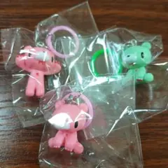 いたずらぐまのグルーミーマスコットチャーム めじるしアクセサリー 3種セット