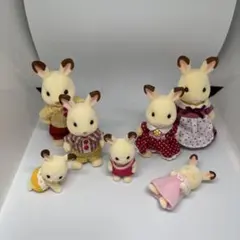 シルバニアファミリー　ショコラウサギファミリーセット