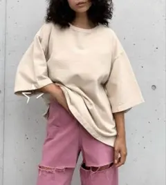 未使用！シールームリンLOOSEシルエットハーフトップス ベージュ
