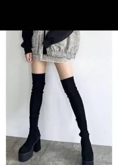 あき 様専用 EMODA スクエアフィットロングブーツ M