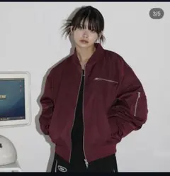 MSG ショート丈ナイロン/合皮中綿MA-1【UNISEX】