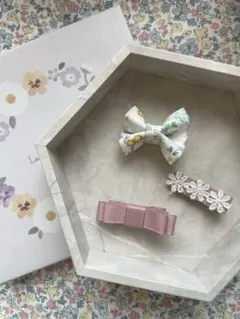 ベビーヘアクリップ３点セット　No.2