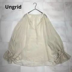 ● Ungrid アングリッド　キーネックシースルー　プルオーバー　ブラウスのサムネイル
