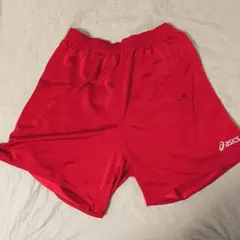 asics ハンドボール ショートパンツ 赤